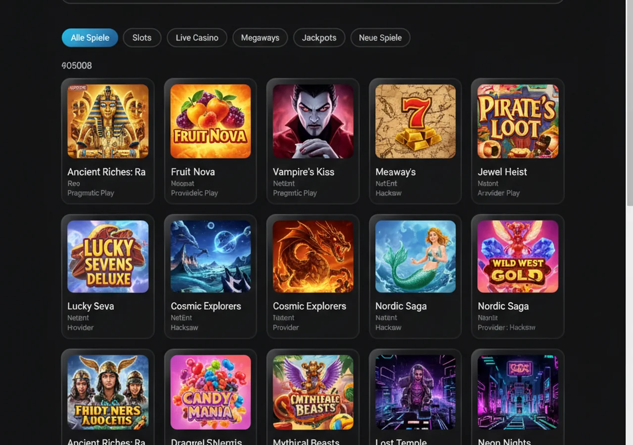 Spielangebot bei Infinity – Infinity
