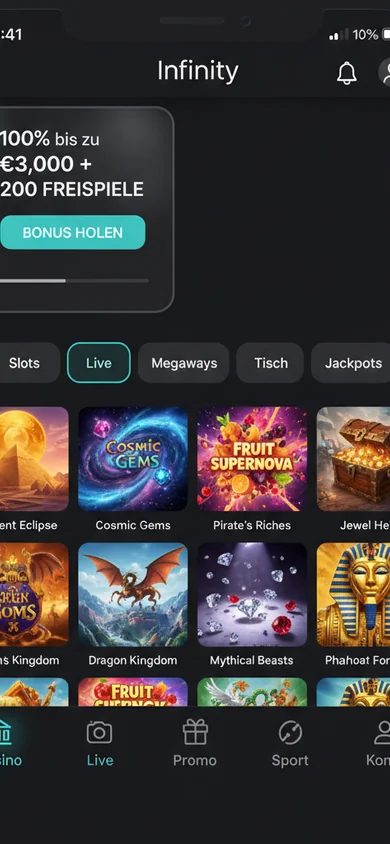 Mobile Erfahrung im Browser – Infinity